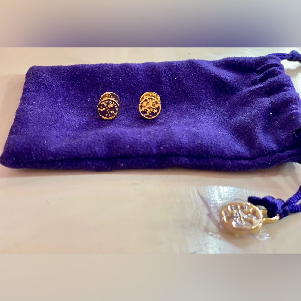 Tory Burch miller stud earring in gold